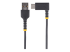 StarTech.com 6ft (2m) USB A to C Charging Cable Right Angle, Heavy Duty Fast Charge USB-C Cable, USB 2.0 A to Type-C, Durable and Rugged Aramid Fiber, 3A, S20/iPad/Pixel - Fremsiden